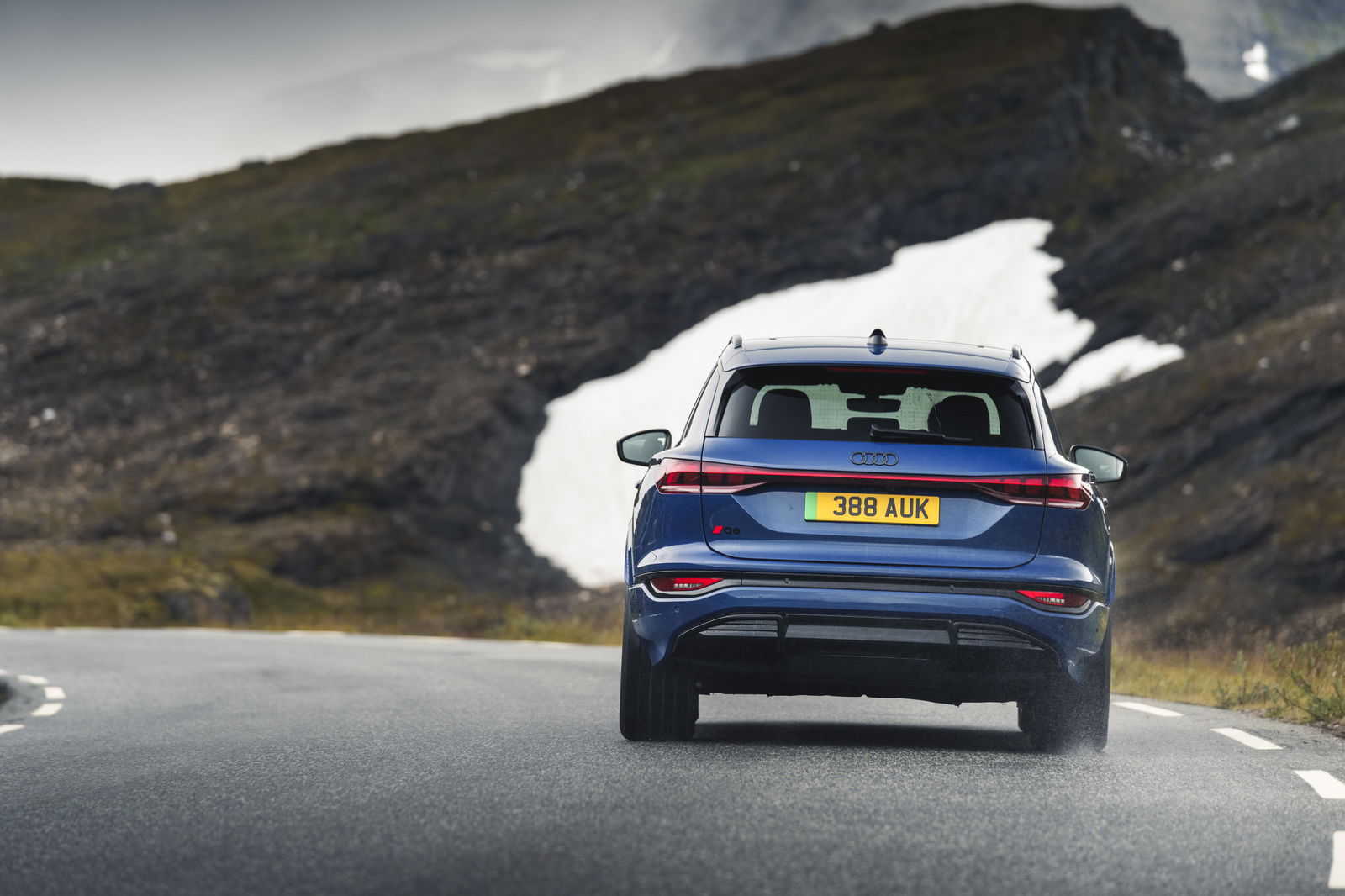 Audi Q6 E-Tron - rear, driving